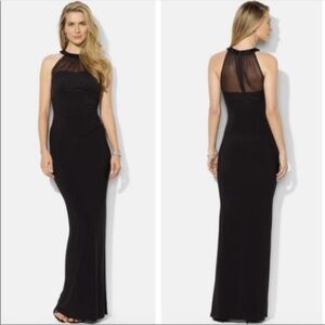 Ralph Lauren Black Halter Gown for Wedding Guest